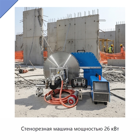 Стенорезная машина мощностью 26 кВт
