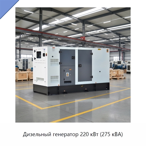 Дизельный генератор 220 кВт (275 кВА)