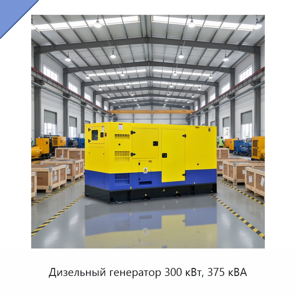 Дизельный генератор 300 кВт, 375 кВА — Дизельные генераторы
