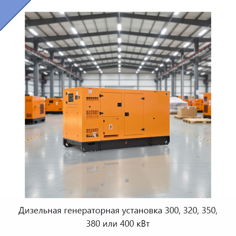Дизельная генераторная установка 300, 320, 350, 380 или 400 кВт — Дизельные генераторы
