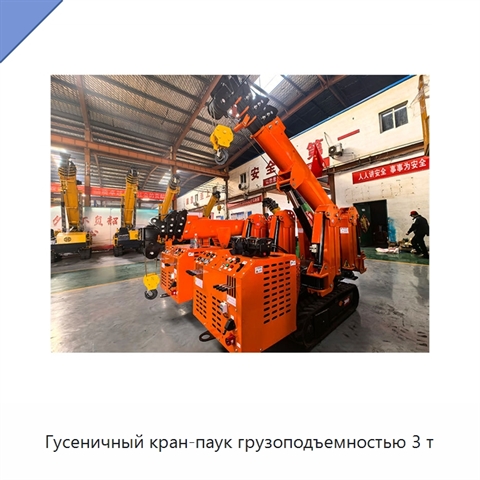 Гусеничный кран-паук грузоподъемностью 3 т