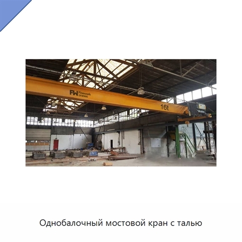 Однобалочный мостовой кран с талью