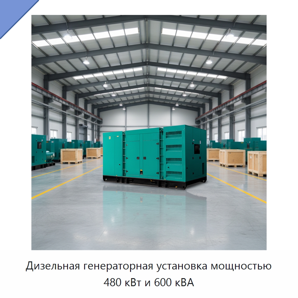 Дизельная генераторная установка мощностью 480 кВт и 600 кВА — Дизельные генераторы
