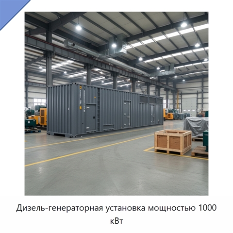 Дизель-генераторная установка мощностью 1000 кВт