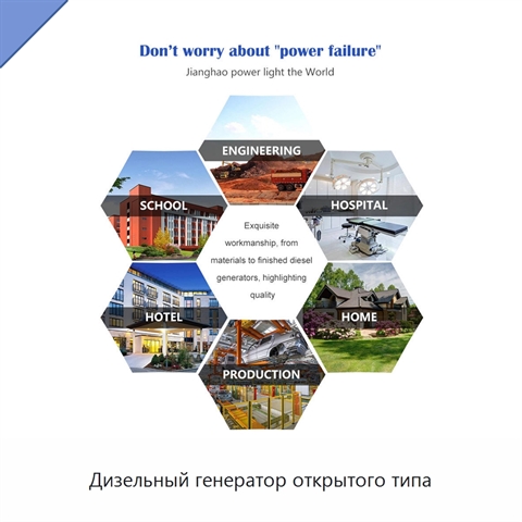 Дизельный генератор открытого типа