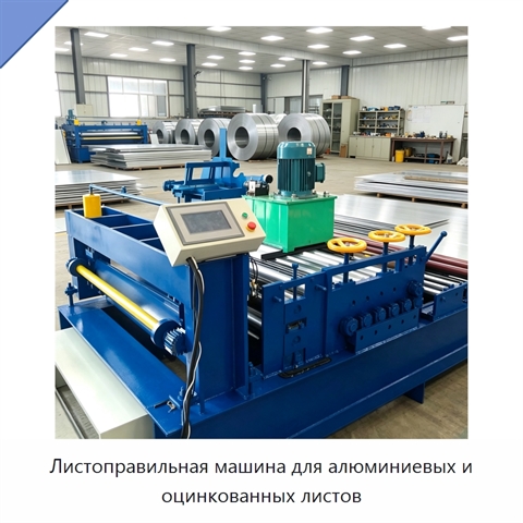 Листоправильная машина для алюминиевых и оцинкованных листов