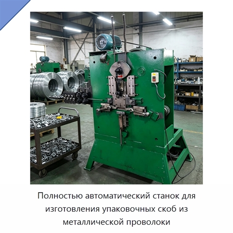 Полностью автоматический станок для изготовления упаковочных скоб из металлической проволоки