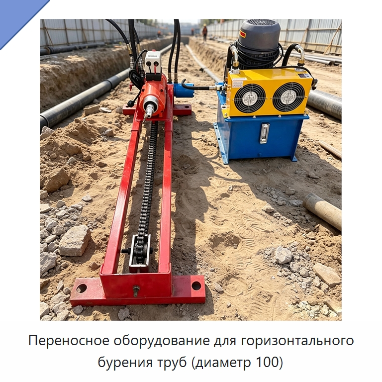 Переносное оборудование для горизонтального бурения труб (диаметр 100) — Специальная строительная техника