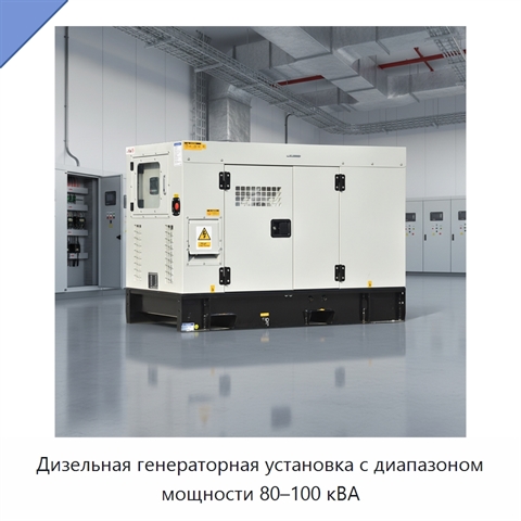 Дизельная генераторная установка с диапазоном мощности 80–100 кВА