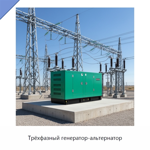 Трёхфазный генератор-альтернатор