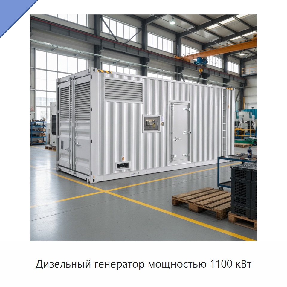 Дизельный генератор мощностью 1100 кВт — Дизельные генераторы