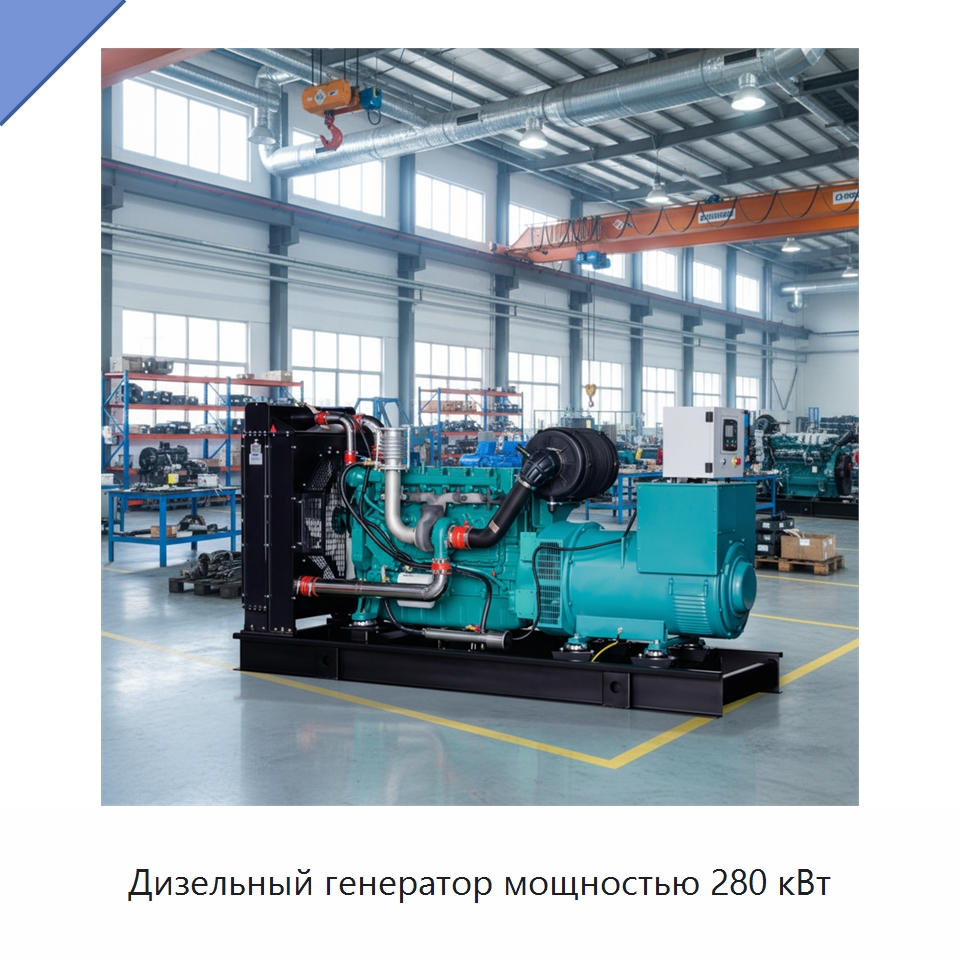 Дизельный генератор мощностью 280 кВт — Дизельные генераторы