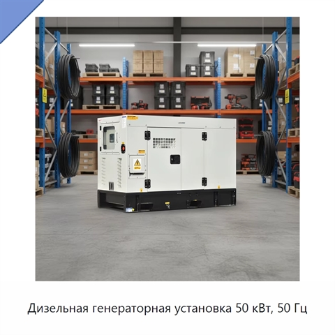 Дизельная генераторная установка 50 кВт, 50 Гц