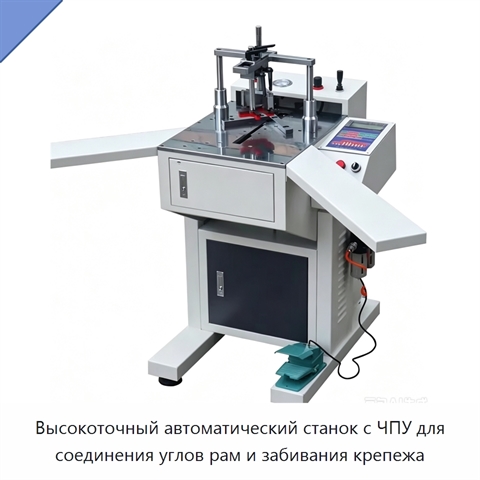 Высокоточный автоматический станок с ЧПУ для соединения углов рам и забивания крепежа