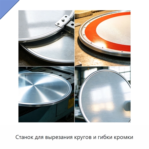 Станок для вырезания кругов и гибки кромки