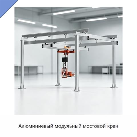Алюминиевый модульный мостовой кран