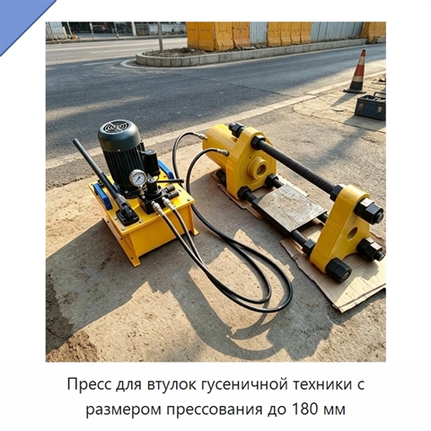 Пресс для втулок гусеничной техники с размером прессования до 180 мм