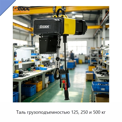 Таль грузоподъемностью 125, 250 и 500 кг