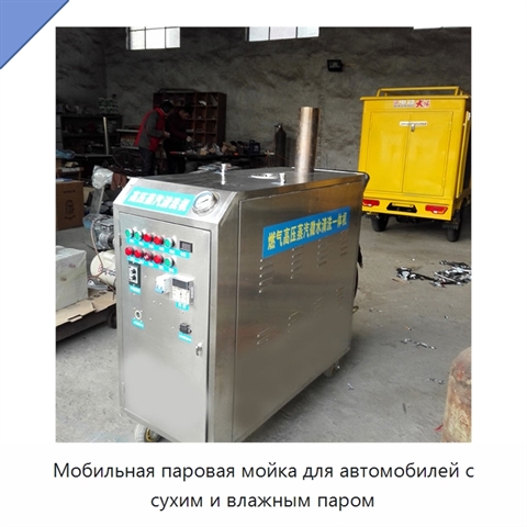 Мобильная паровая мойка для автомобилей с сухим и влажным паром