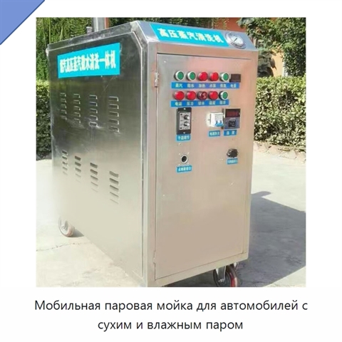Мобильная паровая мойка для автомобилей с сухим и влажным паром