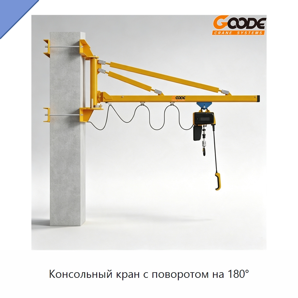 Консольный кран с поворотом на 180° — Краны