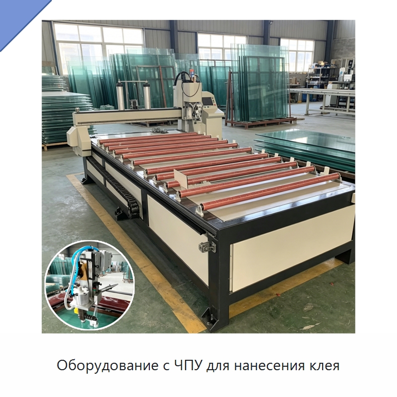 Оборудование с ЧПУ для нанесения клея — Оборудование для производства окон и дверей