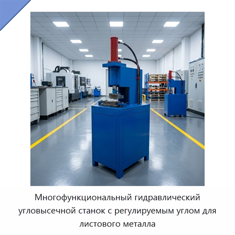 Многофункциональный гидравлический угловысечной станок с регулируемым углом для листового металла