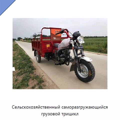 Сельскохозяйственный саморазгружающийся грузовой трицикл