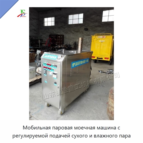 Мобильная паровая моечная машина с регулируемой подачей сухого и влажного пара