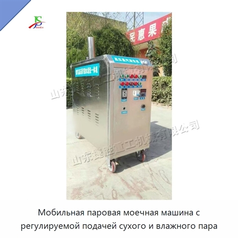 Мобильная паровая моечная машина с регулируемой подачей сухого и влажного пара