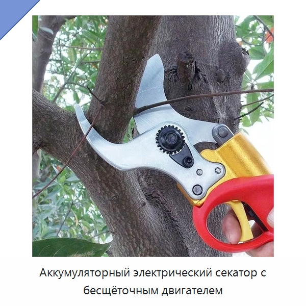 Аккумуляторный электрический секатор с бесщёточным двигателем — Электрические ножницы и вырубные ножницы