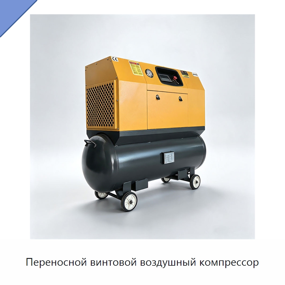 Переносной винтовой воздушный компрессор — Промышленные компрессоры