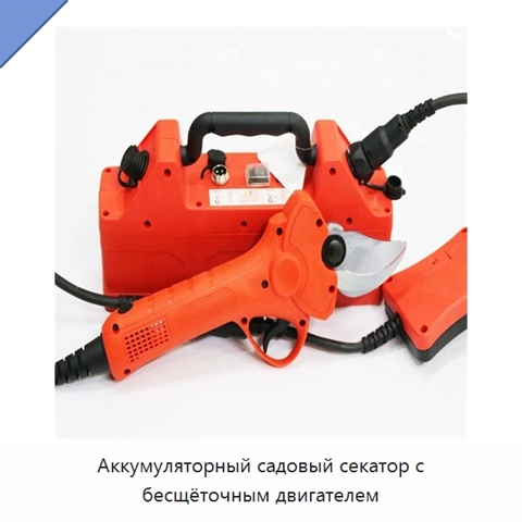 Аккумуляторный садовый секатор с бесщёточным двигателем