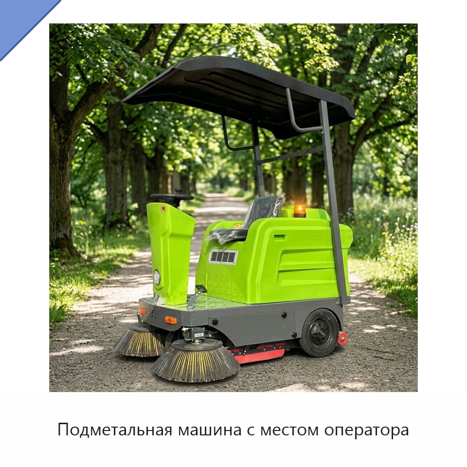 Подметальная машина с местом оператора — Подметальные машины