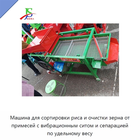 Машина для сортировки риса и очистки зерна от примесей с вибрационным ситом и сепарацией по удельному весу