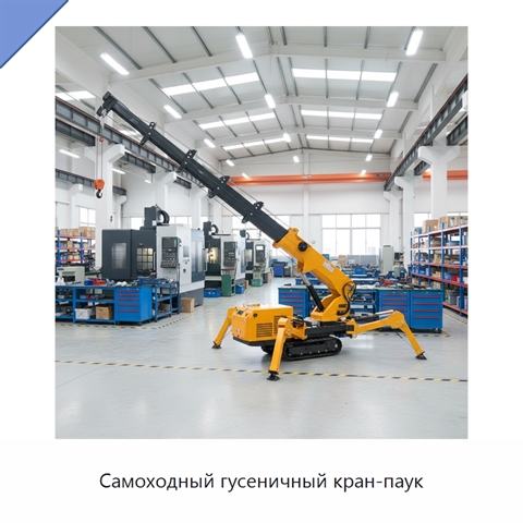 Самоходный гусеничный кран-паук