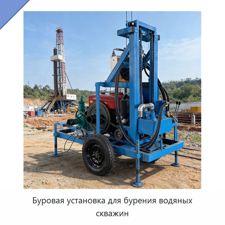 Буровая установка для бурения водяных скважин — Горнодобывающее оборудование
