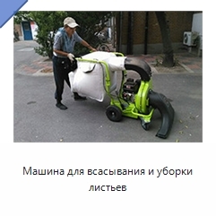 Машина для всасывания и уборки листьев