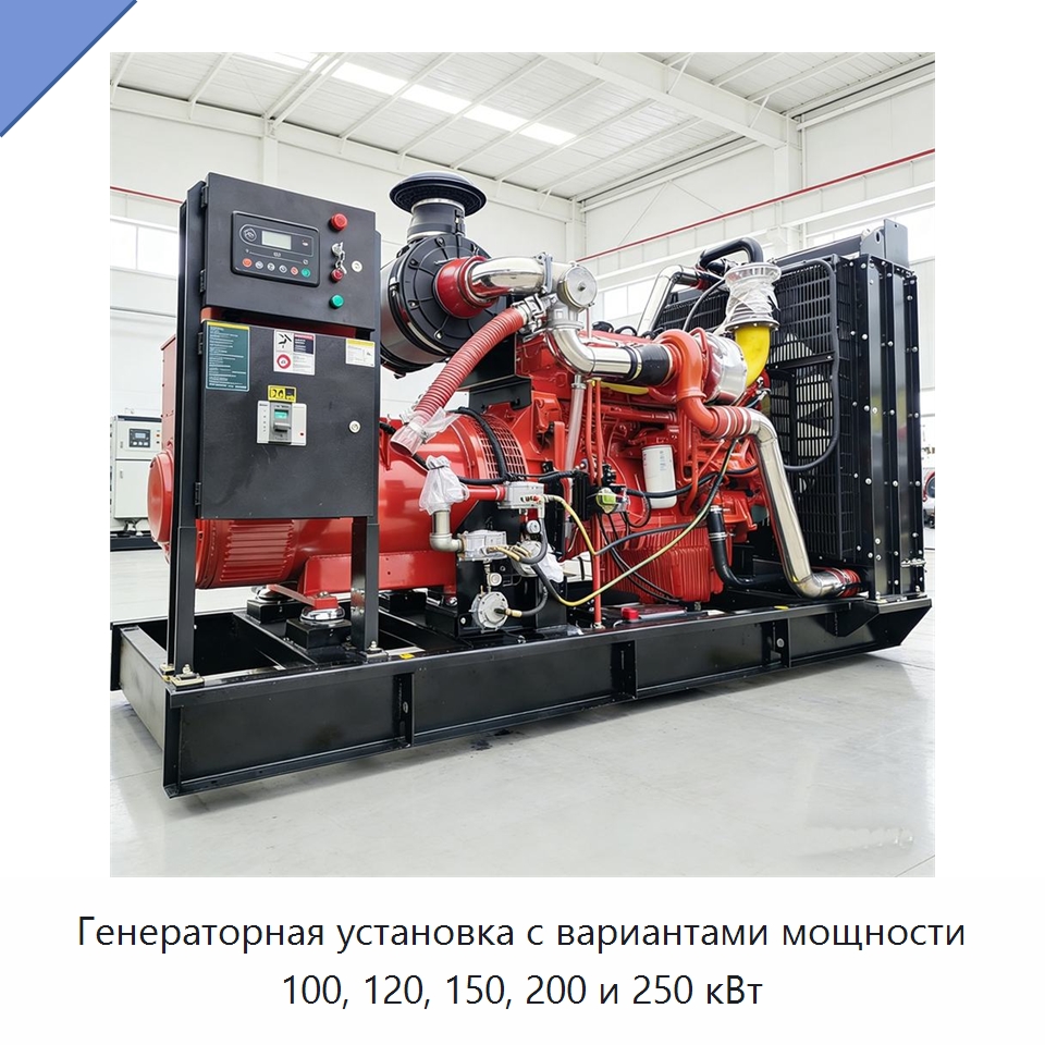 Генераторная установка с вариантами мощности 100, 120, 150, 200 и 250 кВт — Газотурбинные генераторы