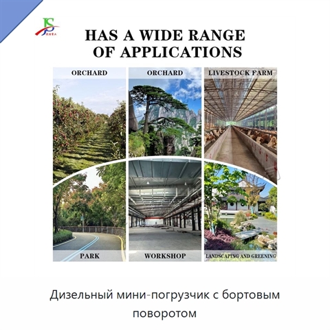 Дизельный мини-погрузчик с бортовым поворотом