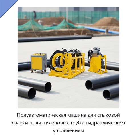 Полуавтоматическая машина для стыковой сварки полиэтиленовых труб с гидравлическим управлением