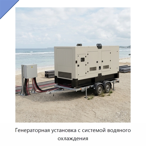 Генераторная установка с системой водяного охлаждения
