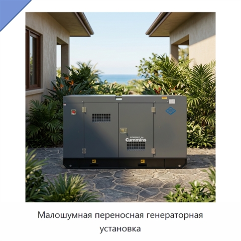 Малошумная переносная генераторная установка