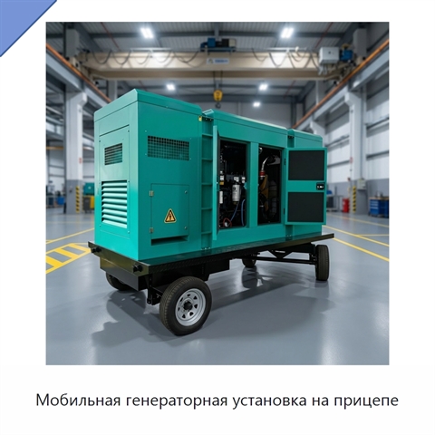 Мобильная генераторная установка на прицепе