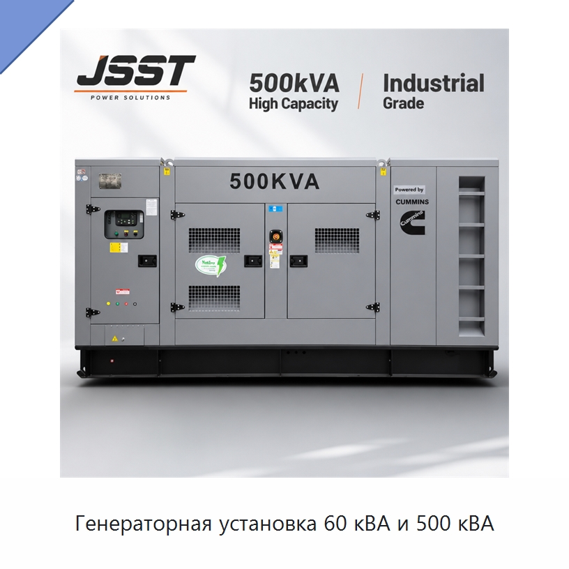 Генераторная установка 60 кВА и 500 кВА — Дизельные генераторы