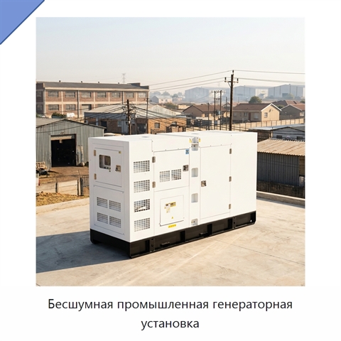Бесшумная промышленная генераторная установка
