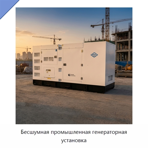 Бесшумная промышленная генераторная установка