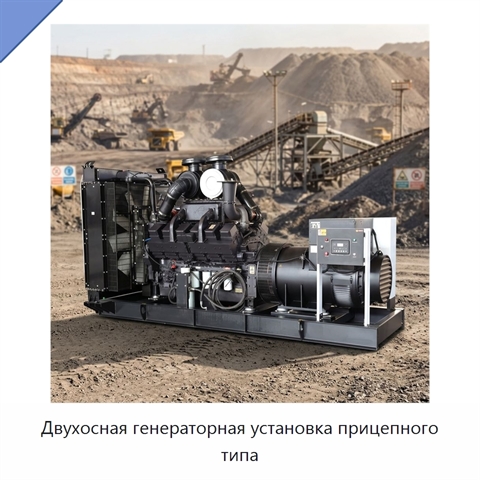 Двухосная генераторная установка прицепного типа