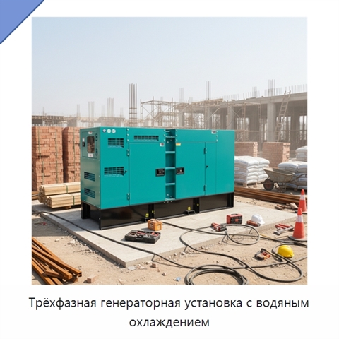 Трёхфазная генераторная установка с водяным охлаждением