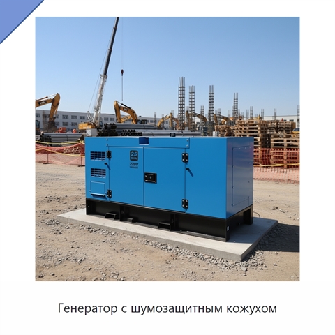 Генератор с шумозащитным кожухом